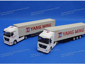 1:87 Yang Ming Line Diecast Alloy Truck Model|Trailer Model