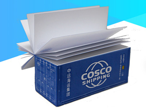 中远海COSCO SHIPPING集装箱便签纸|集装箱便纸砖
