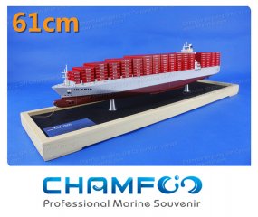 61cm川崎汽船K-LINE合金集装箱船模型
