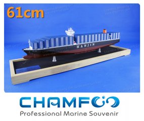 61cm HANJIN Diecast Alloy Container Ship Model