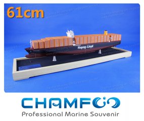61cm赫伯罗特HAMBURG EXPRESS合金集装箱船模型