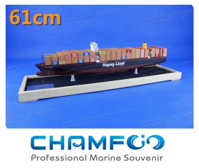 61cm赫伯罗特HAMBURG EXPRESS混色合金集装箱船模型