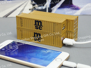 MSC Container Power Bank|Portable Container|Marine Souvenir