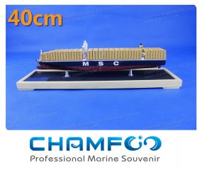 40cm MSC CRISTINA Diecast Alloy Container Ship Model