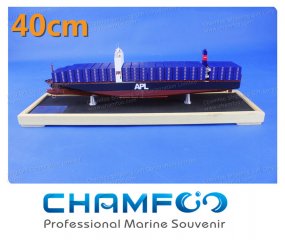 40cm APL TEMASEK Diecast Alloy Container Ship Model