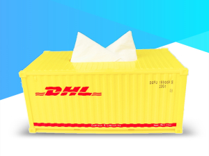 新品1:25 DHL集装箱模型抽纸盒